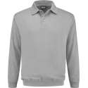 Indushirt polosweater biologisch katoen grijs S