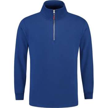 Tricorp Sweater ritskraag - Casual - 301010 - koningsblauw - maat 3XL