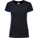 Tricorp t-shirt bi-color Dames - 102003 - navy / koningsblauw - maat 3XL