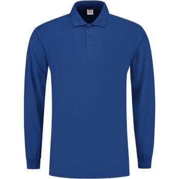 Tricorp Poloshirt lange mouw - Casual - 201009 - Royalblauw - maat 7XL