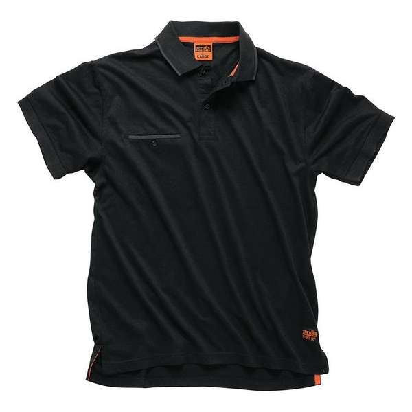 Scruffs Werkpolo, Zwart - Maat L Scruffs Werkpolo, Zwart - Maat L