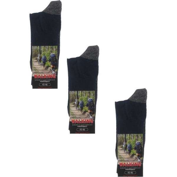 Stapp Unisex Walking Sok Marine - Sokken - 3 x 39-42 Stapp Unisex Walking Sok Marine - Sokken - 3 x 39-42