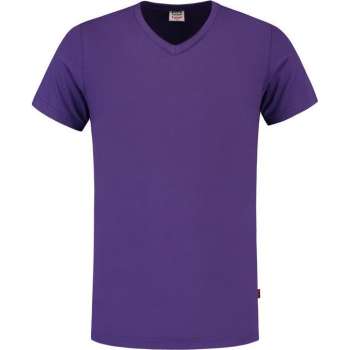 Tricorp T-shirt V Hals Slim Fit 101005 Paars - Maat XS