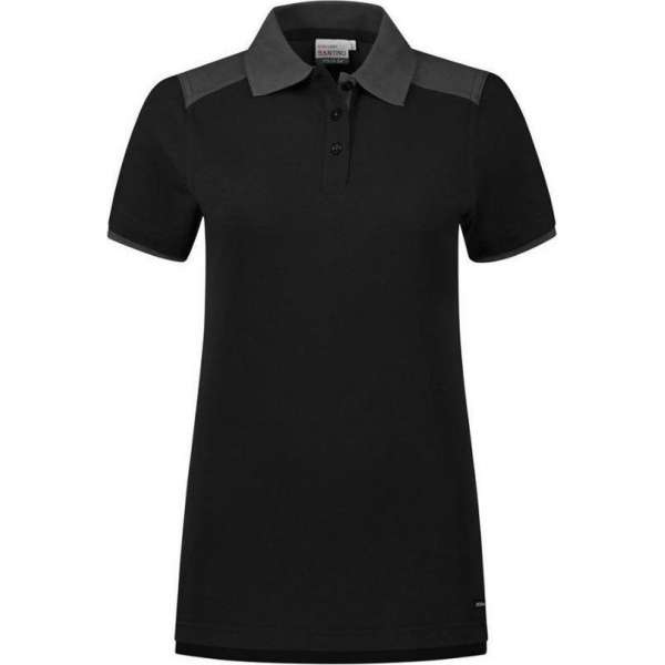 Santino Tivoli 2color Dames Polo-shirt (210g/m2) - Zwart | Grijs - L Santino Tivoli 2color Dames Polo-shirt (210g/m2) - Zwart | Grijs - L