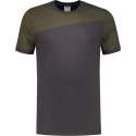 Tricorp T-shirt Bicolor Naden 102006 Donkergrijs / Army  - Maat XL