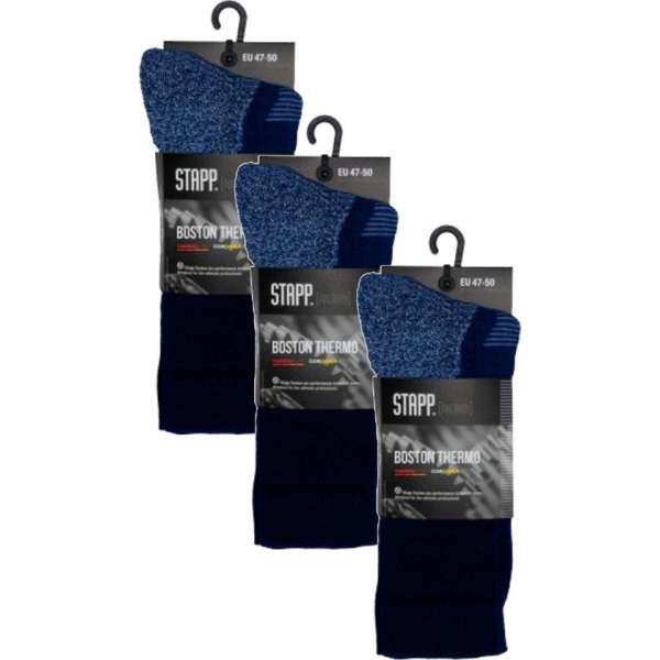 Stapp Boston Thermosok Marine - Sokken - 3 x 35-38 Stapp Boston Thermosok Marine - Sokken - 3 x 35-38