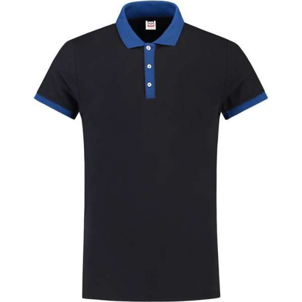 Tricorp Poloshirt bi-color fitted - Casual - 201002 - Navy-Royalblauw - maat XXXL Tricorp Poloshirt bi-color fitted - Casual - 201002 - Navy-Royalblauw - maat XXXL