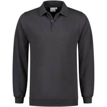 Santino Robin Polo Sweater lange mouw - Antraciet - XXXL