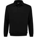 Indushirt polosweater biologisch katoen zwart S