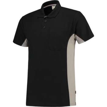 Tricorp Poloshirt Bi-Color - Workwear - 202002 - Zwart-Grijs - maat XS