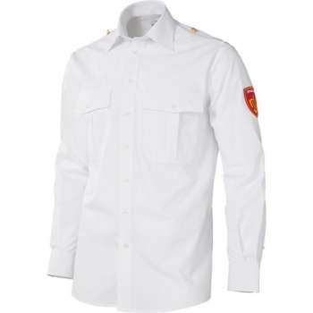 Uniformshirt Brandweer lange mouw Maat 38