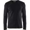 Blåkläder 3314-1032 T-shirt lange mouwen Zwart maat M