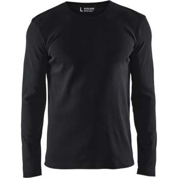 Blåkläder 3314-1032 T-shirt lange mouwen Zwart maat M