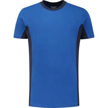 Workman T-Shirt Bi-Colour - 0404 royal blue / navy - Maat 4XL