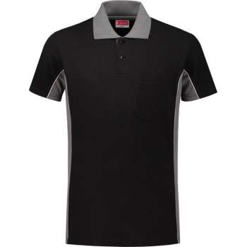 Workman Poloshirt Bi-Colour - 1406 zwart / grijs - Maat 5XL