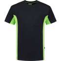 Tricorp T-shirt Bi-Color - Workwear - 102002 - Navy-Limoengroen - maat XL