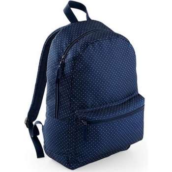 Bagbase Graphic backpack. Kleur Navy Polka Dot