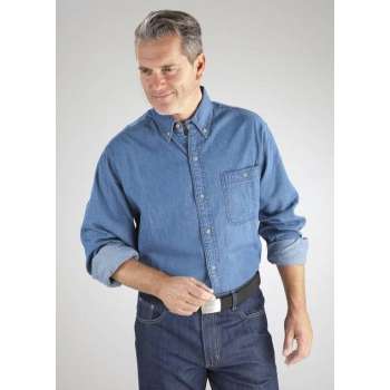 Jeans shirt Arizona, lange mouw, kleur jeansblauw, maat M