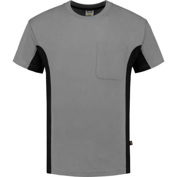 Tricorp T-shirt Bi-Color - Workwear - 102002 - Grijs-Zwart - maat XXL Tricorp T-shirt Bi-Color - Workwear - 102002 - Grijs-Zwart - maat XXL