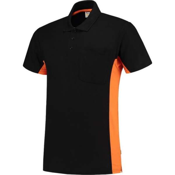 Tricorp poloshirt - 202002 bi-color - Zwart / Oranje - Maat 3XL Tricorp poloshirt - 202002 bi-color - Zwart / Oranje - Maat 3XL