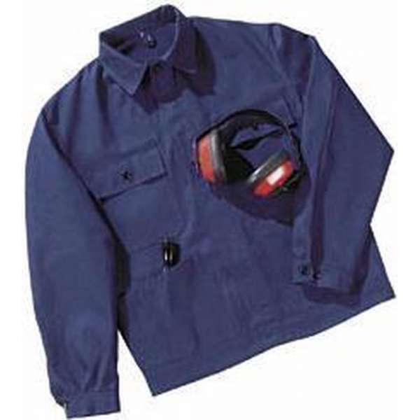 Werkjas korenbloem blauw maat 106 (slank) Werkjas korenbloem blauw maat 106 (slank)