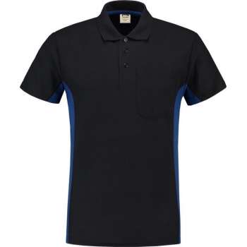 Tricorp Poloshirt Bi-Color - Workwear - 202002 - Navy/koningsblauw - maat XS