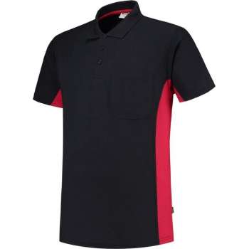 Tricorp Poloshirt Bi-Color - Workwear - 202002 - Navy-Rood - maat XL