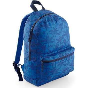 Bagbase Graphic backpack. Kleur Indigo Palm