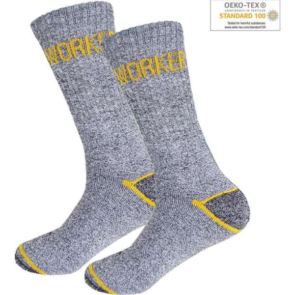GIANVAGLIA Werksokken Grijs 10-pack - Maat 39-42 GIANVAGLIA Werksokken Grijs 10-pack - Maat 39-42