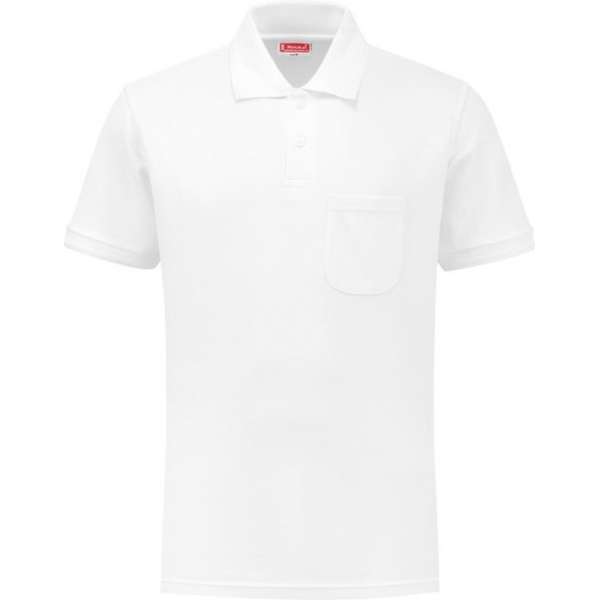 Workman Poloshirt Outfitters + borstzakje - 1221 wit - Maat XL Workman Poloshirt Outfitters + borstzakje - 1221 wit - Maat XL