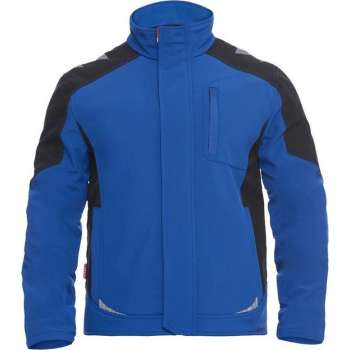 F. Engel 8810-229 Softshelljack Blauw/Zwart maat M