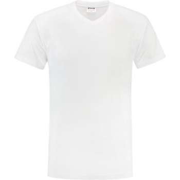 Tricorp T-shirt V-hals - Casual - 101007 - Wit - maat S