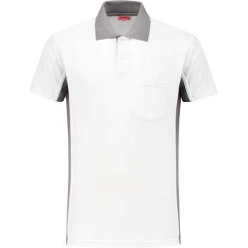 Workman Poloshirt Bi-Colour - 1408 wit / grijs - Maat 4XL