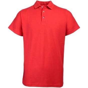 Santino Matt Polo-shirt lange mouwen - Rood - XXL