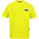 T-shirt hogezichtbaarheid Fluoriserend Geel met Korte mouwen Maat XL