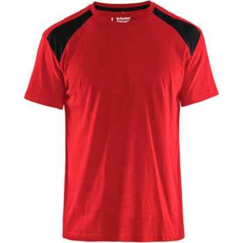 Blåkläder 3379-1042 T-shirt Bi-Colour Rood/Zwart maat L