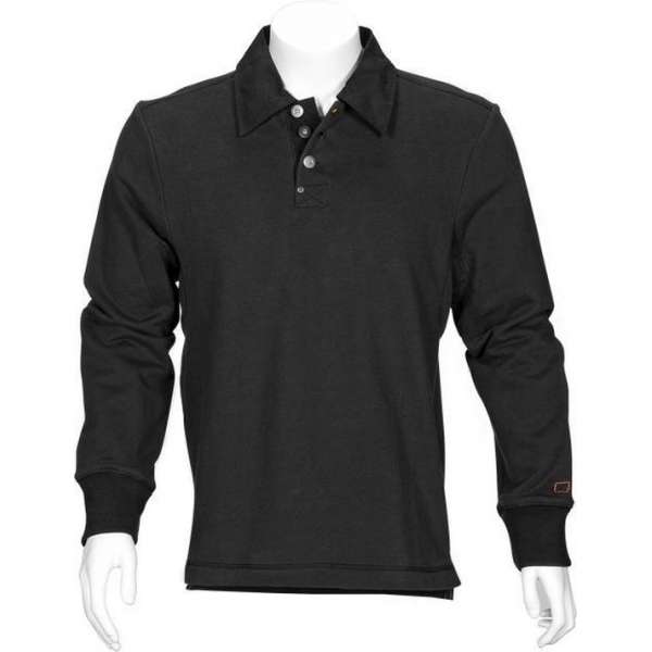 T'RIFFIC® SOLID Polosweater Brushed inside 80/20% katoen/polyester Zwart size L T'RIFFIC® SOLID Polosweater Brushed inside 80/20% katoen/polyester Zwart size L
