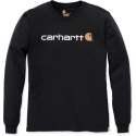 Carhartt 104107 Core Logo Longsleeve T-Shirt - Relaxed Fit - Black - S