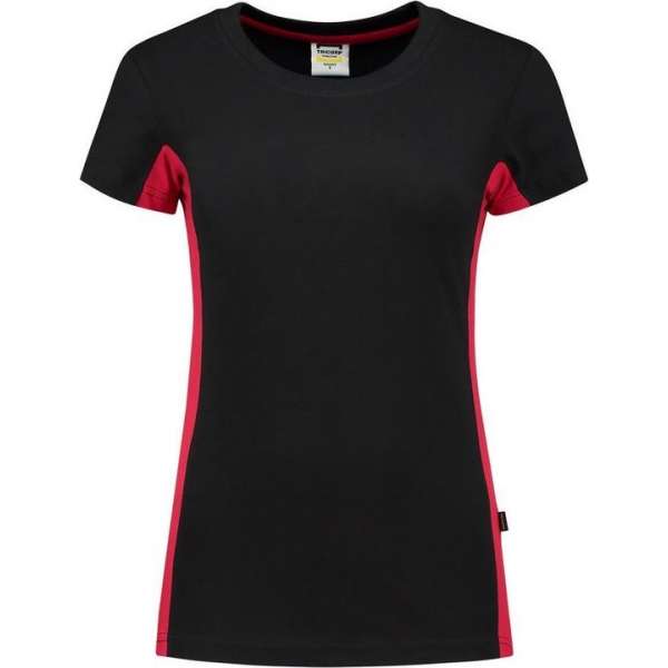 Tricorp t-shirt bi-color Dames - 102003 - zwart / rood - maat XS Tricorp t-shirt bi-color Dames - 102003 - zwart / rood - maat XS