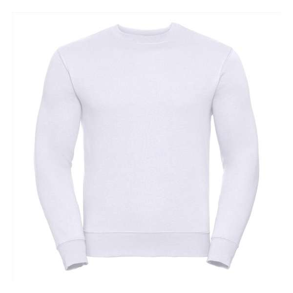 Russell Heren Sweatshirt Wit Ronde Hals Regular Fit Russell Heren Sweatshirt Wit Ronde Hals Regular Fit