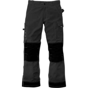 Taillebandbroek extra sterk voor werk en vrije tijd, kleur antraciet/zwart, maat 60