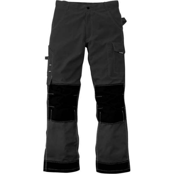 Taillebandbroek extra sterk voor werk en vrije tijd, kleur antraciet/zwart, maat 60 Taillebandbroek extra sterk voor werk en vrije tijd, kleur antraciet/zwart, maat 60