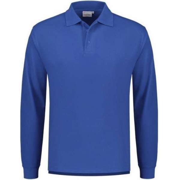 Santino Matt Polo-shirt lange mouwen - Blauw - L Santino Matt Polo-shirt lange mouwen - Blauw - L