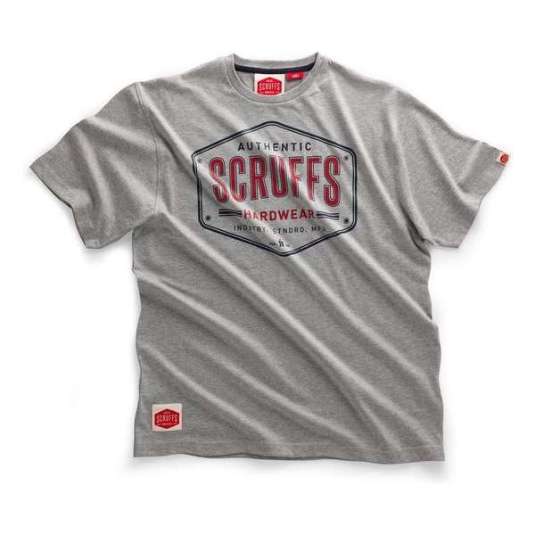Scruffs Authentic Vintage T-Shirt-Grijs-M Scruffs Authentic Vintage T-Shirt-Grijs-M