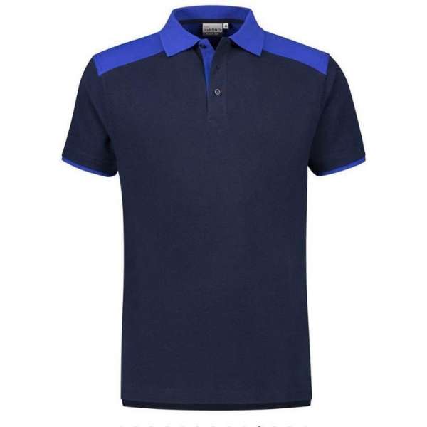 Santino Tivoli 2color Polo-shirt (210g/m2) - Marine | Blauw - XXL Santino Tivoli 2color Polo-shirt (210g/m2) - Marine | Blauw - XXL