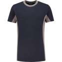 Workman T-Shirt Bi-Colour - 0402 navy / grijs - Maat XL