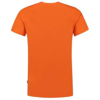 Tricorp T-shirt V Hals Slim Fit 101005 Oranje  - Maat XS