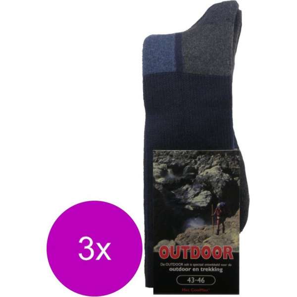 Stapp Herensok Outdoor Bruin - Sokken - 3 x 43-46 Stapp Herensok Outdoor Bruin - Sokken - 3 x 43-46