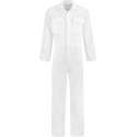 EM Workwear kinderoverall pol/kat Wit met verdekte ritssluiting maat 104