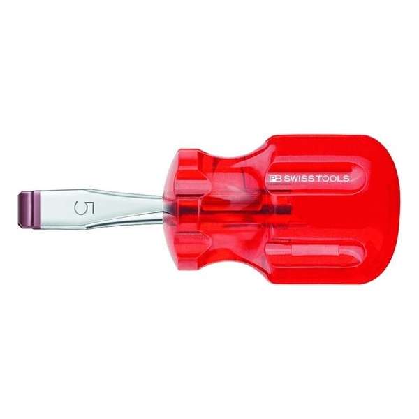PB Swiss Tools schroevendraaier SL 4x75 mm stubby classic - PB135.2-30 PB Swiss Tools schroevendraaier SL 4x75 mm stubby classic - PB135.2-30